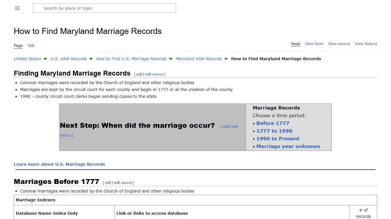 How to Find Maryland Marriage Records • FamilySearch